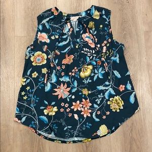 Loft Mixed Media Top - Size XL